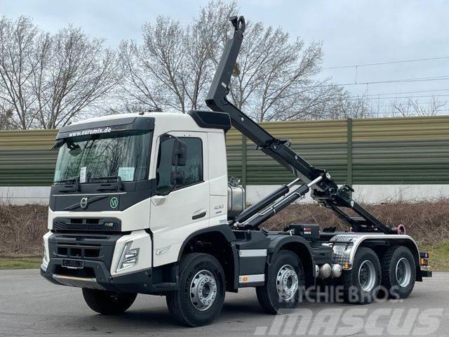 Volvo FMX 460 8x4 Hiab MultLift Abrollkipper Euro6e Vrachtwagen met containersysteem