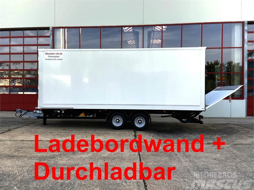 Möslein TKO105 D-L 7 m Tandem Koffer, Ladebordwand 1,5 t  Gesloten opbouw trailers