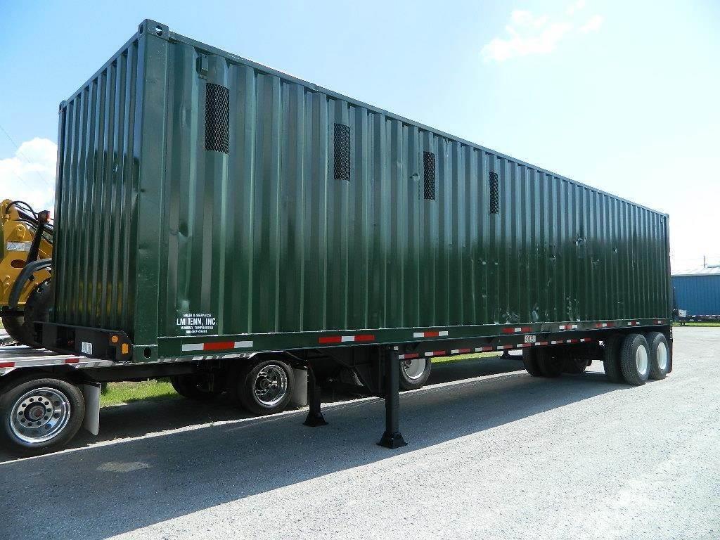 Custom Built STEEL CONTAINER Hout transporter