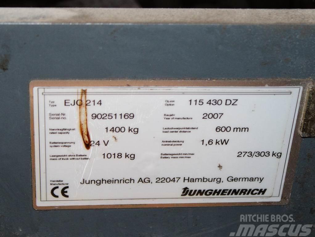 Jungheinrich EJC 214 115-430DZ Stapelaar meeloop