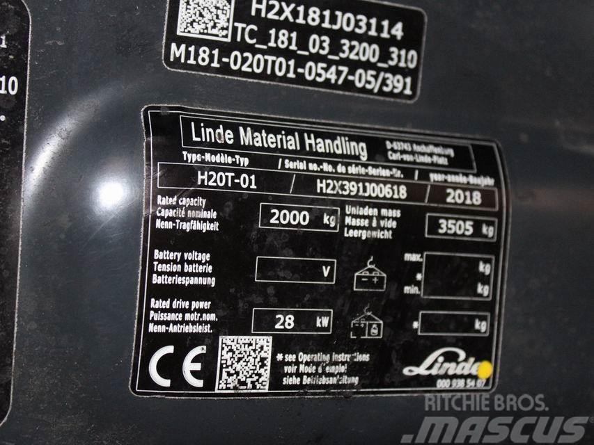 Linde H 20 T-01 391 LPG heftrucks