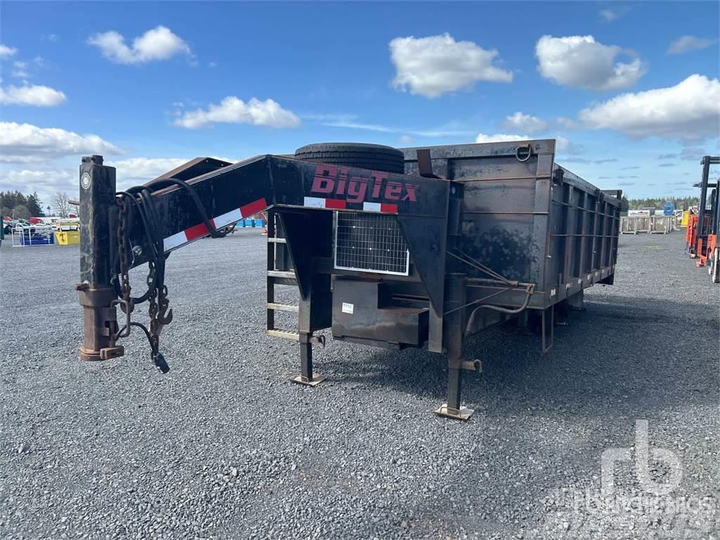 Big Tex 16 ft T/A Gooseneck Dump (Inope ... Oprijwagen