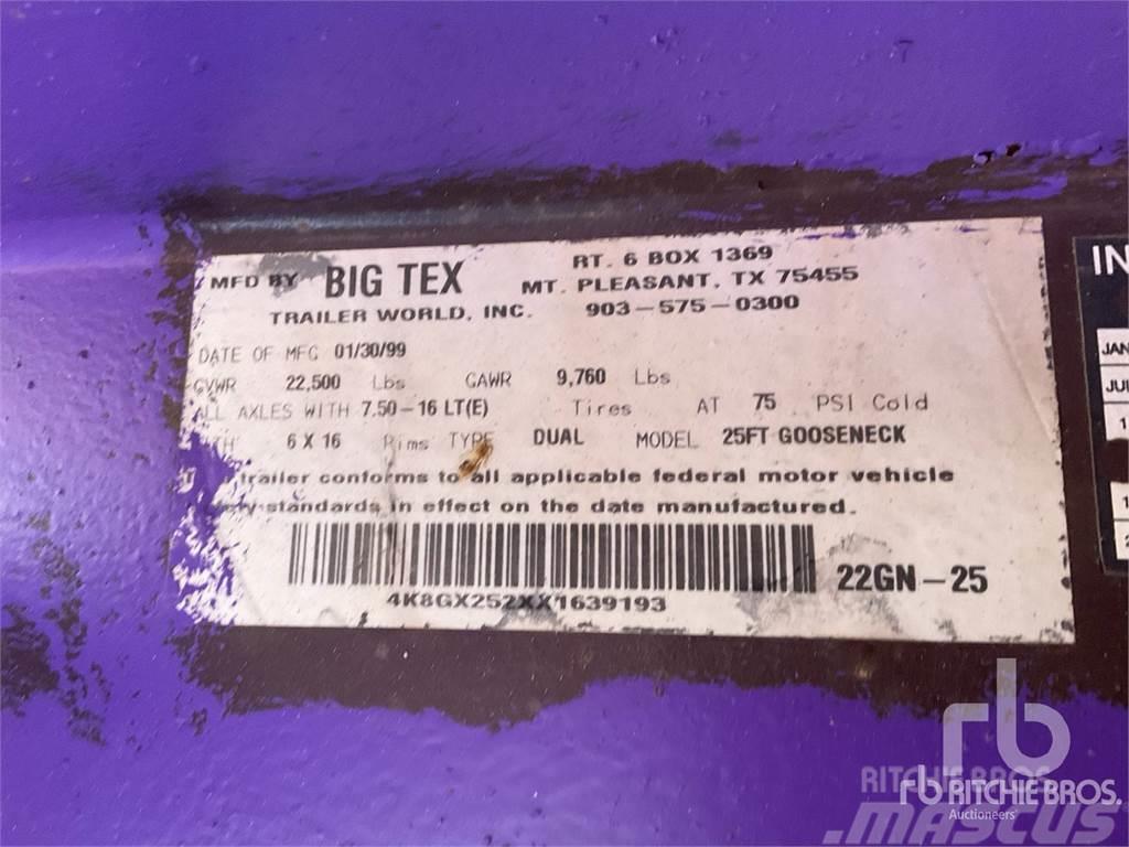 Big Tex 25 ft T/A Gooseneck Dieplader
