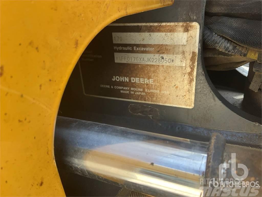 John Deere 17G Minigraafmachines < 7t