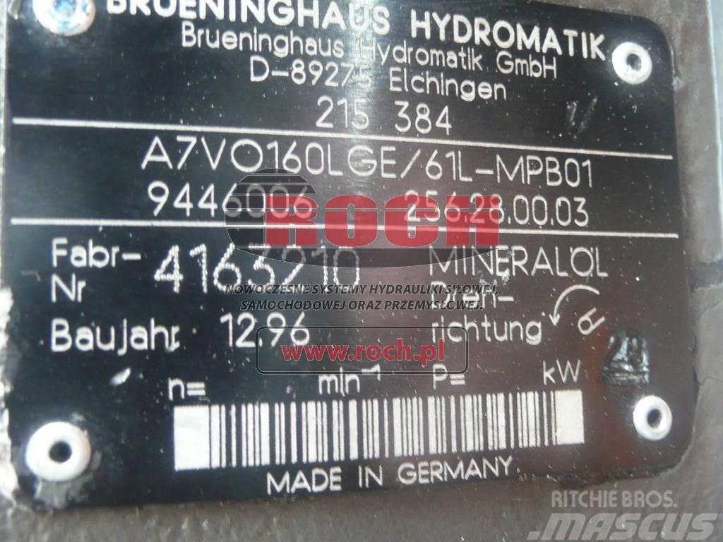 Brueninghaus Hydromatik A7VO160LGE/61L-MPB01 9446006 256.28.00.03 Hydraulics