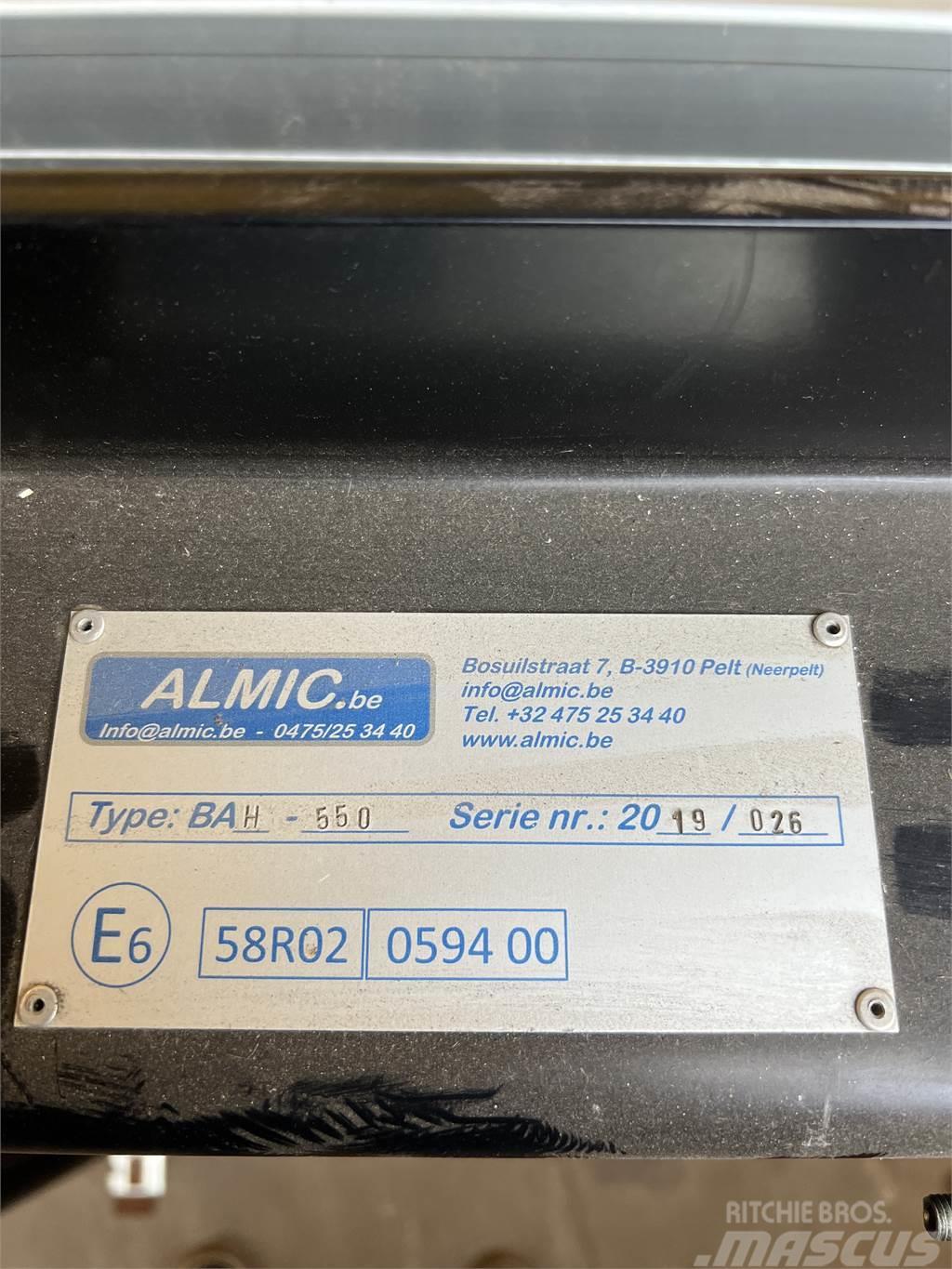  Almic BAH-550 hydraulisk udskudskofanger Overige componenten