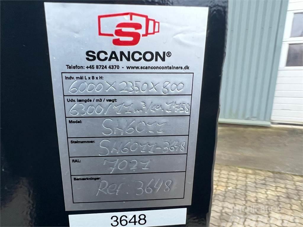  Scancon SH6011 Hardox 11m3 - 6000 mm container Platformen