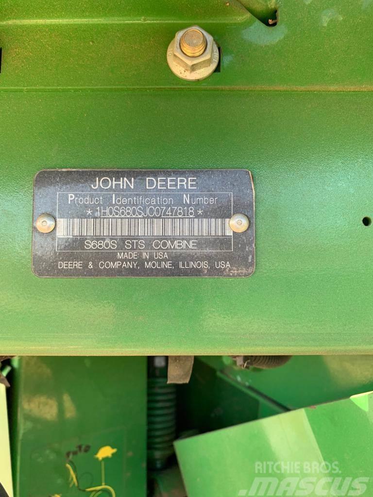 John Deere MIETITREBBIA S 680i Maaidorsmachines