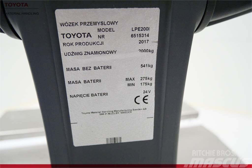 Toyota LPE200I Meerij pallettruck met platform