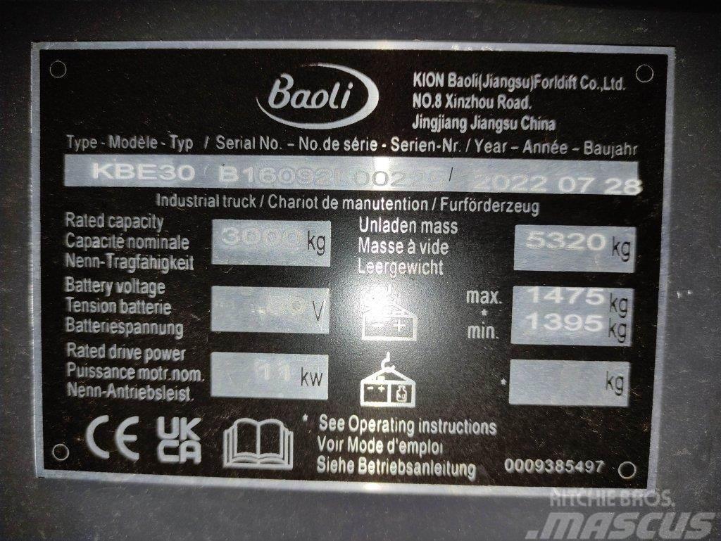 Baoli KBE30 Elektrische heftrucks