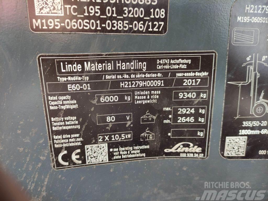 Linde E60-01-127 Elektrische heftrucks
