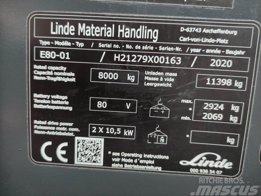 Linde E80-01-127 Elektrische heftrucks