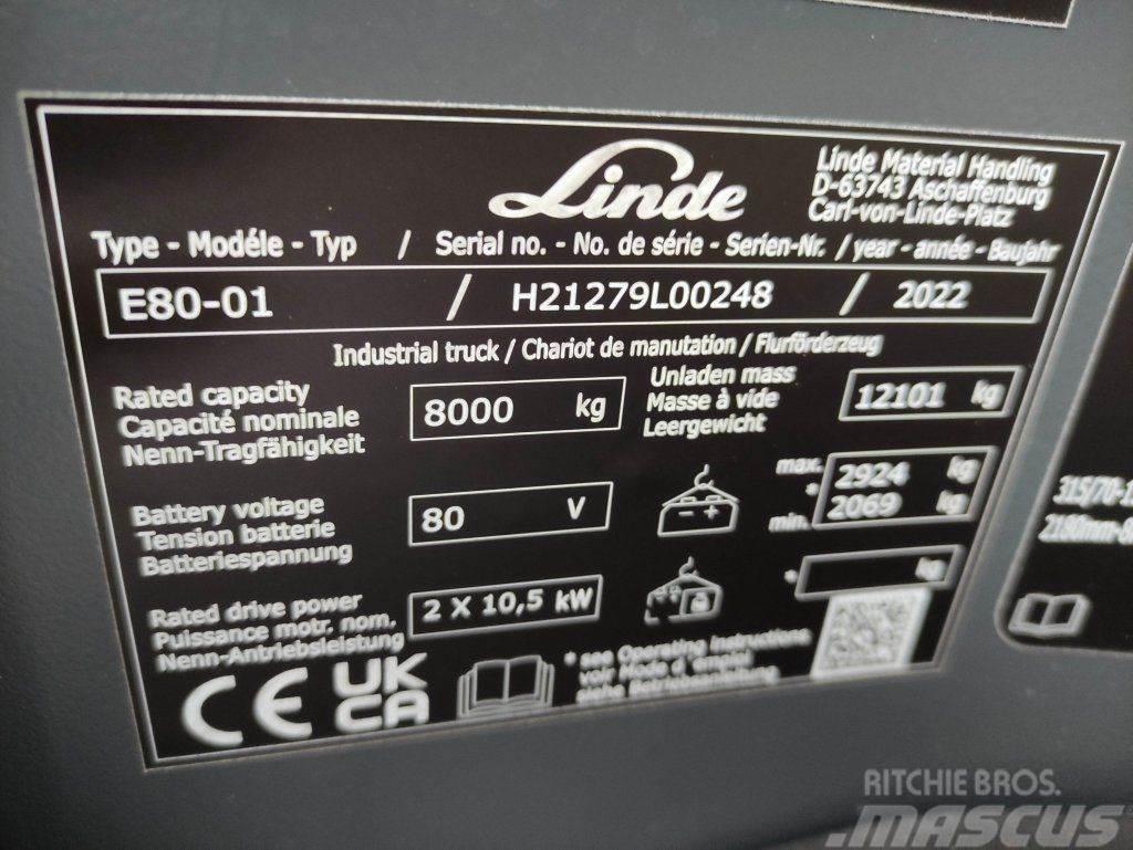 Linde E80-600 Elektrische heftrucks